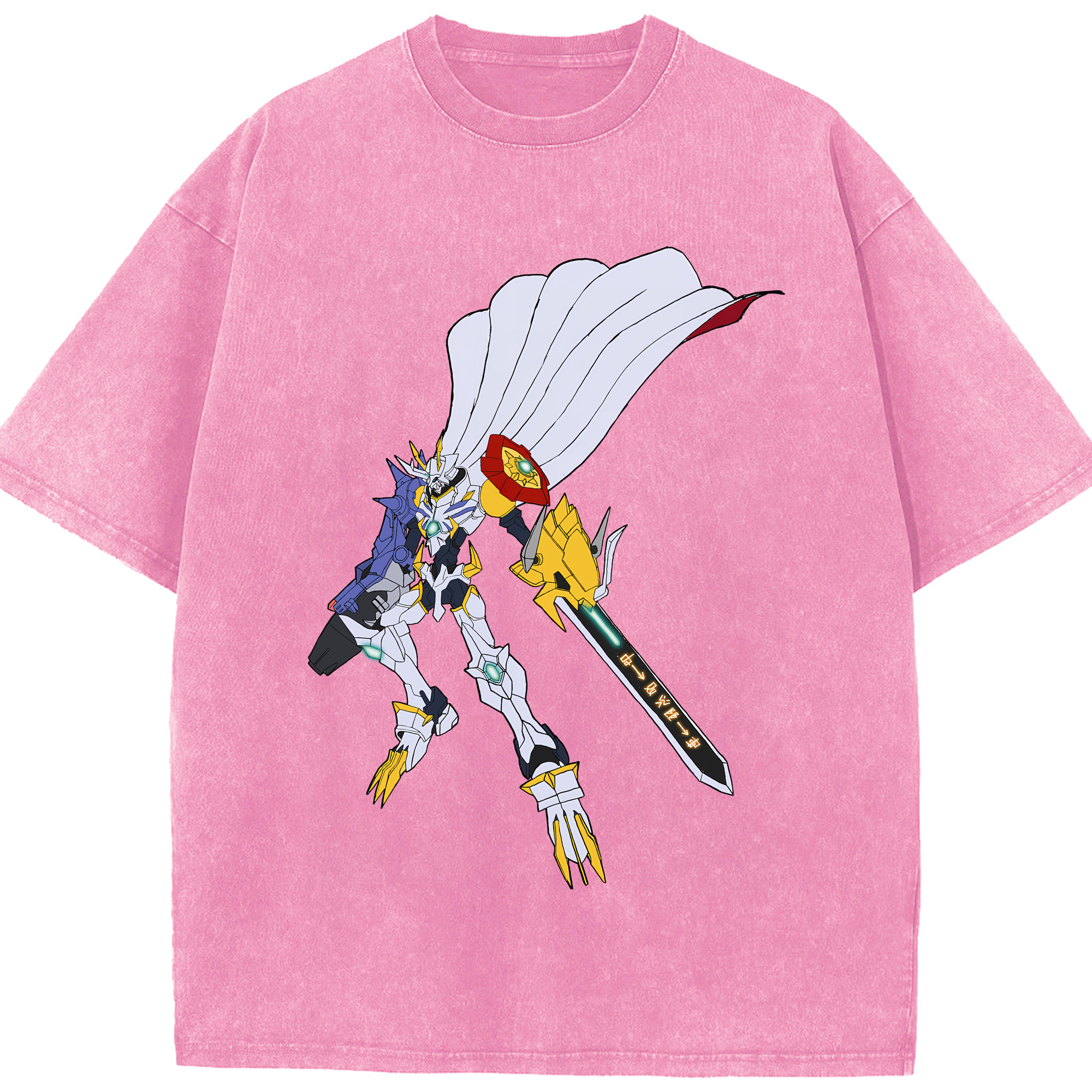 （画像用） Digimon デジタルモンスター/デジモン 綿100% ヴィンテージ風 半袖Tシャツ（フロントプリント）